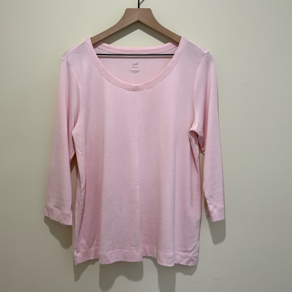 J.Jill Perfect Pima Pale Pink Women’s Top